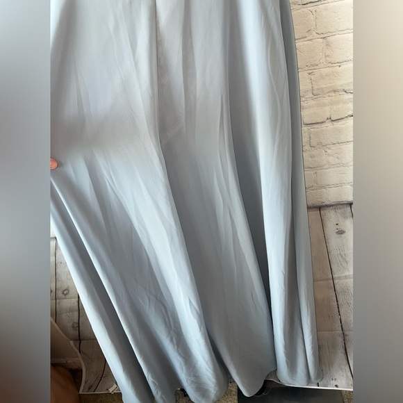 Azazie Light Blue Polyester Formal Dress with Slit size 10 - Picture 11 of 11